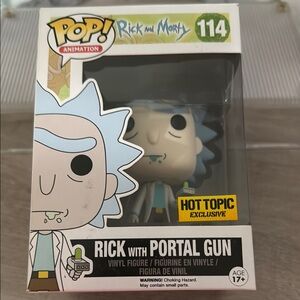 Funko Pop! Animation Rick with Portal Gun - Blue and White